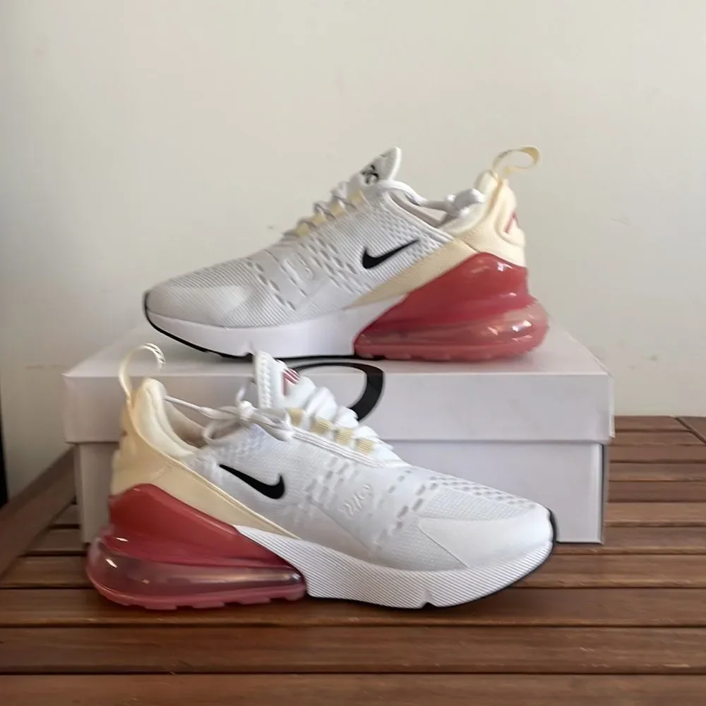 Nike Air Max 270 White Pale Ivory US Women Size 6.5/UK 4/EU 37.5(AH6789-123)